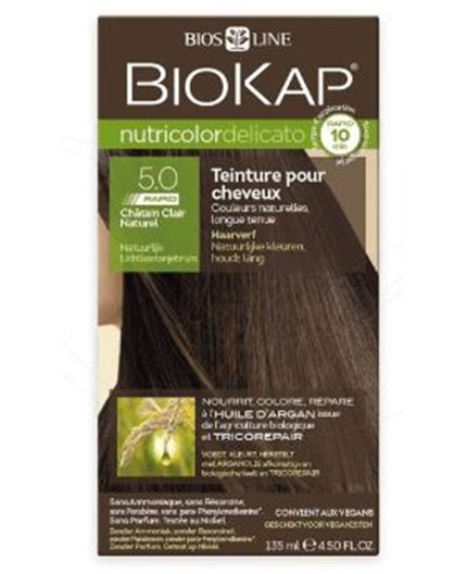 Colore naturale per capelli castano chiaro rapido 5.0 Bio