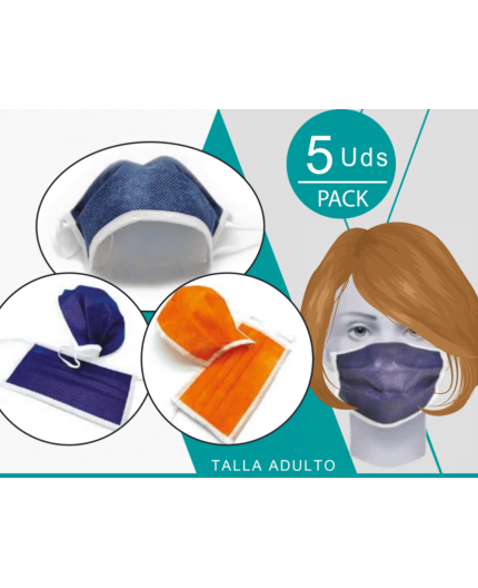Mascarilla 3 Capas Reutilizable - Color Negro Mascarilla 3 Capas Reutilizable - Color Negro