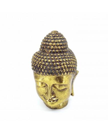 Golden Resin Budha Head