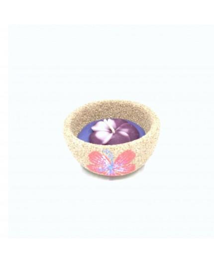 Vela Flor y Arena Beige Vela Flor y Arena Beige