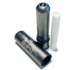 Inhalador De Aluminio Con Mecha De Algodón Gris