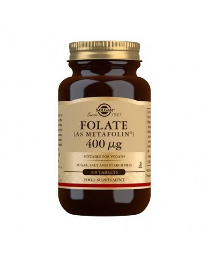 Folate (Metafolin) 400 mcg.