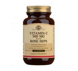 Rose Hips C 500 mg Vitamina C con escaramujo