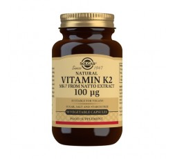 Vitamina K2 100 μg con MK-7 natural (Extracto de Natto)