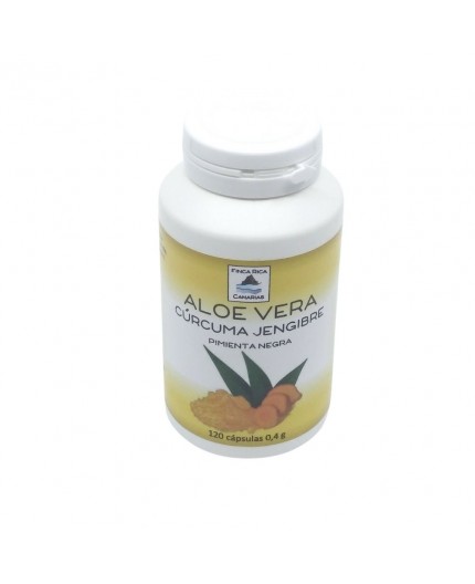 Capsule di Aloe Vera, Curcuma, Zenzero e Pepe Nero Capsule di Aloe Vera, Curcuma, Zenzero e Pepe Nero