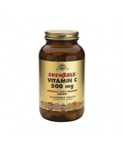 Vitamin C 500 mg Kau-Orangen-Geschmack