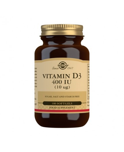 Vitamin D3 400 IU 10 mcg.