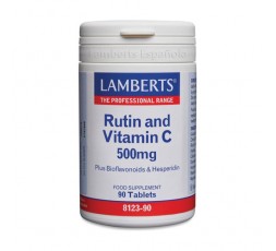Rutina y Vitamina C 500 mg con Bioflavonoides y Hesperidina