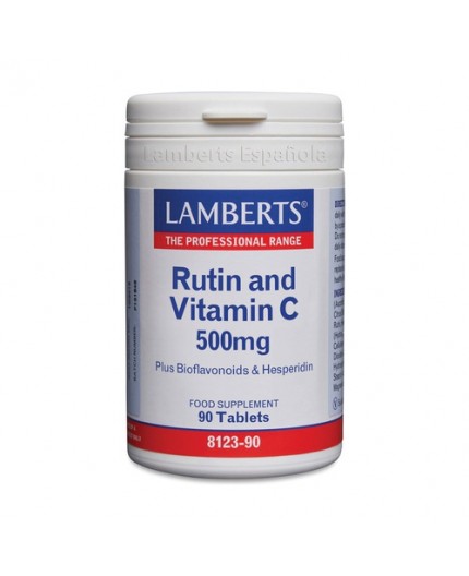 Rutina y Vitamina C 500 mg con Bioflavonoides y Hesperidina