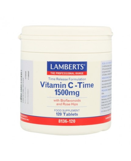 Vitamina C 1500Mg Con Bioflavonoides y Escaramujo Liberación Sostenida