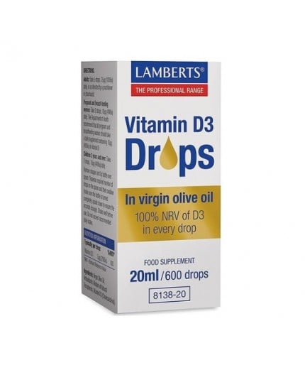 Vitamin D3 Drops (20 Ml, 600 Drops)