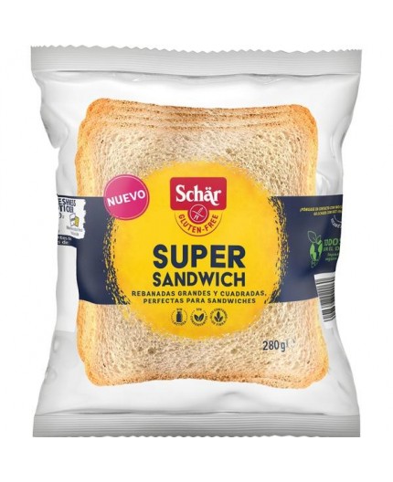 Super Sandwich De 6 Rebanadas Sin Gluten