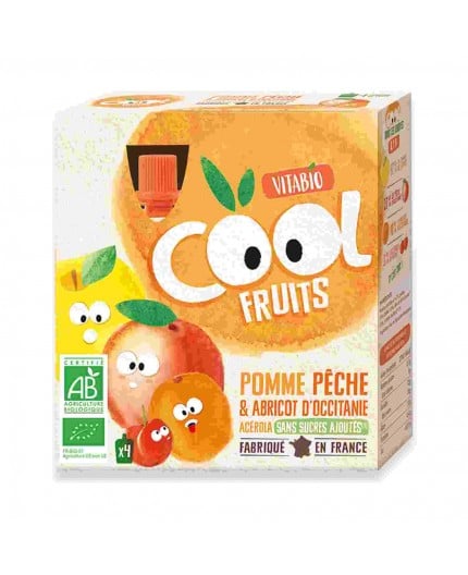 Pouches Cool Fruit Manzana-Melocotón-Albaricoque Eco