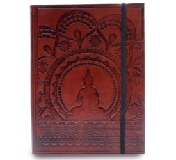 Cuaderno De Cuero Vegetal - Mandala tibetano