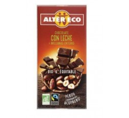 Chocolate Con Leche Y Avellanas Enteras Bio