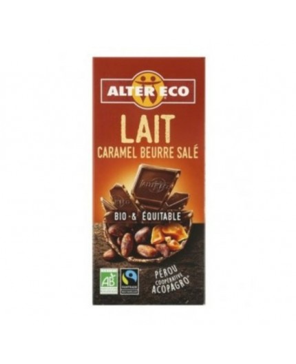 Chocolate Con Leche, Caramelo Y Sal Bio