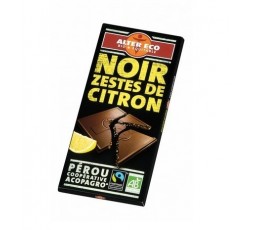 Chocolate Negro Con Limón Bio