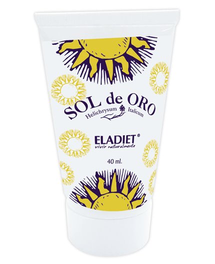 Sonne aus Goldcreme