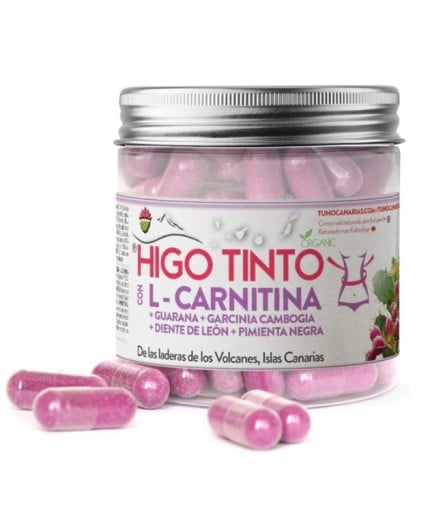 Tuno Rojo Canario Bio + L-Carnitina + Guarana + Garcinia + Diente de León + Pimienta Negra