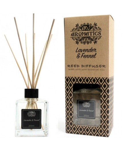 Diffusore a bastoncini con Oli Essenziali - Lavanda e Finocchio Diffusore a bastoncini con Oli Essenziali - Lavanda e Finocchio