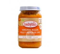 Babybio Menu Verduras Bulgur Pollo y Coco (+8M)