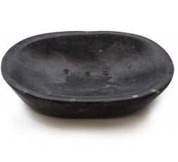 Jabonera Ovalada Mármol Negro