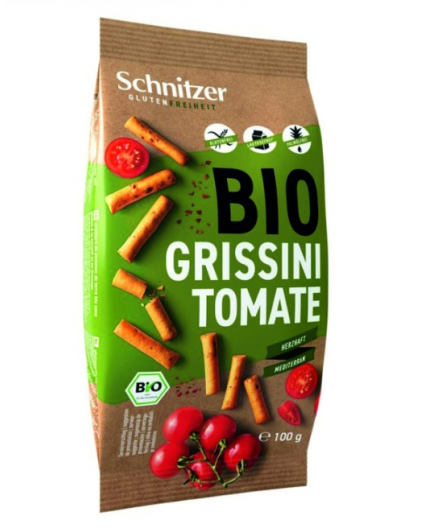 Palitos Grissini Tomate Sin Gluten Bio Palitos Grissini Tomate Sin Gluten Bio