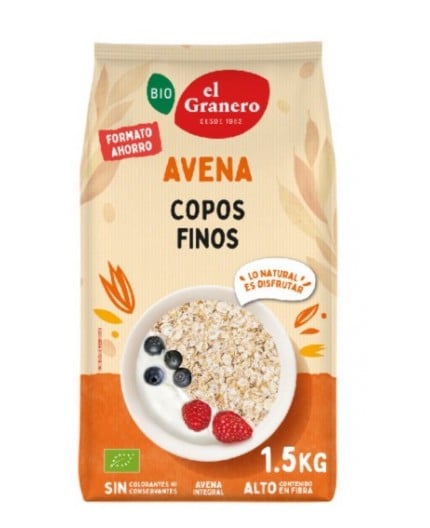Copos Finos De Avena Integral Bio
