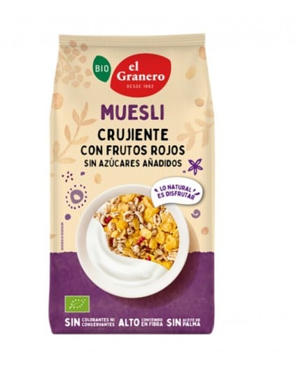 Muesli Copos Crujientes Frutos Rojos Bio