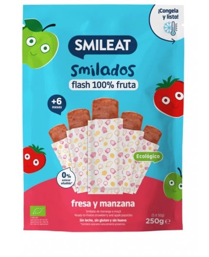 Flash Fresa Manzana Smilados 100% Fruta