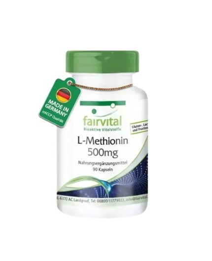 L-Metionina 500 mg.