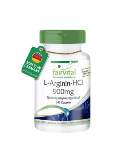 L-Arginina 900mg.