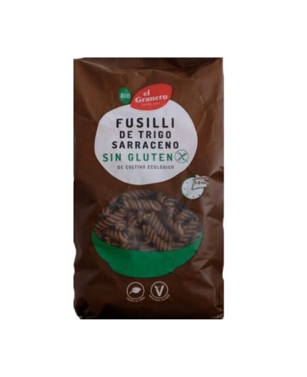Glutenfreies Bio-Fusilli . aus Buchweizen