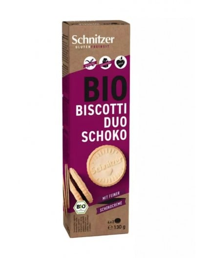 Galletas Rellenas Duo Chocolate Sin Gluten