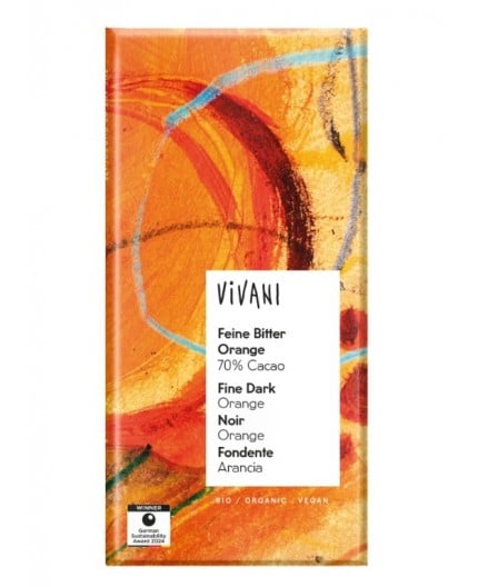 Chocolate Negro 70% con Naranja