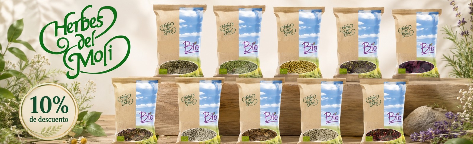 Selección de artículos de la marca Herbes del Moli